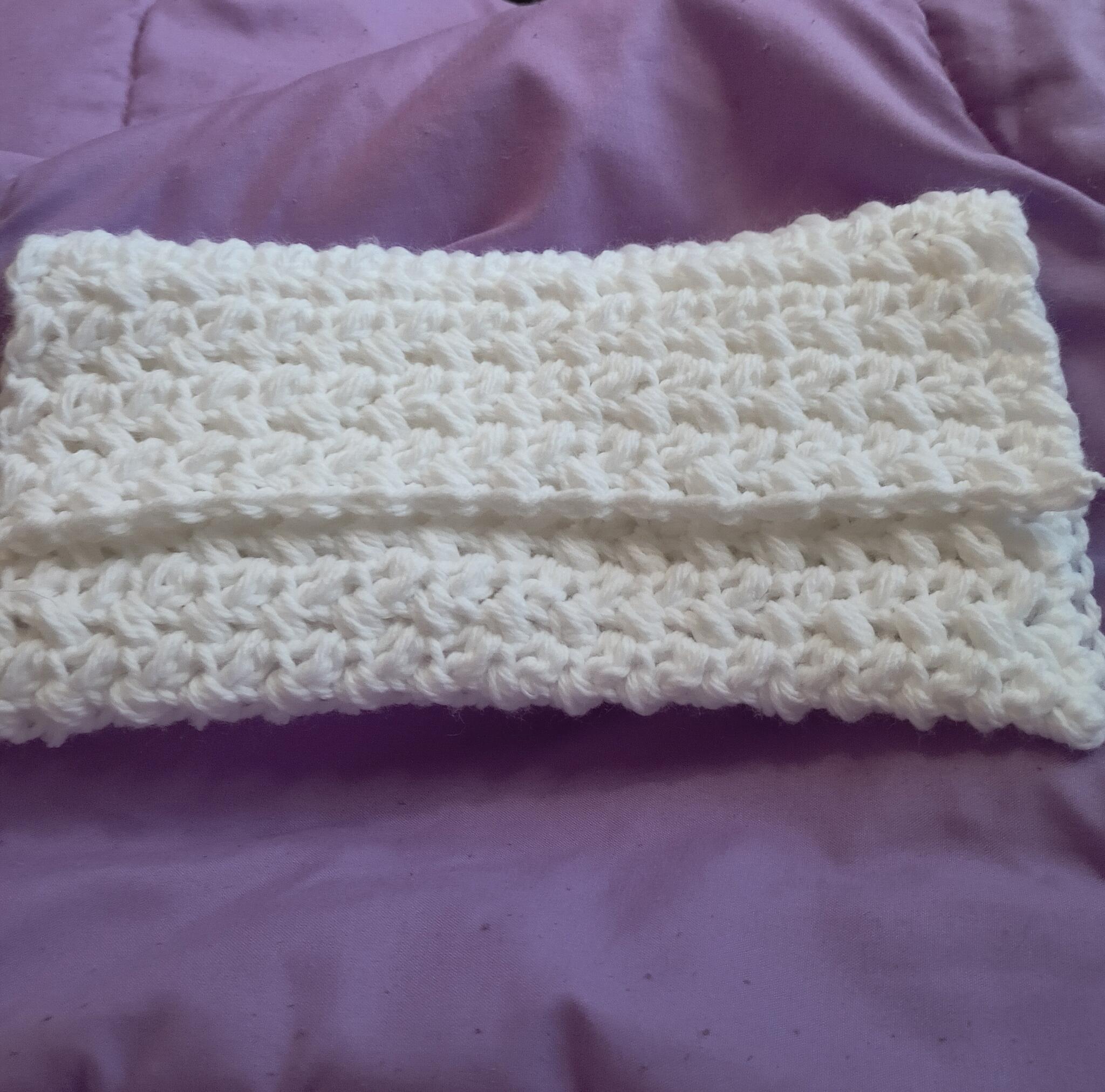 Handmade White Crochet Clutch