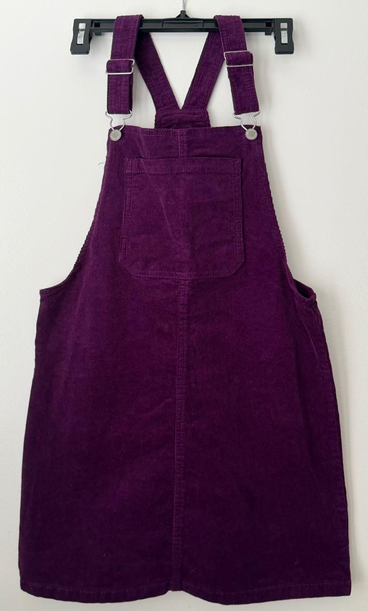 purple corduroy overall dress Plum Corduroy Overall Dress Set by Petit Lem 24 months