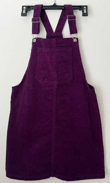 purple corduroy overall dress Plum Corduroy Overall Dress Set by Petit Lem 24 months