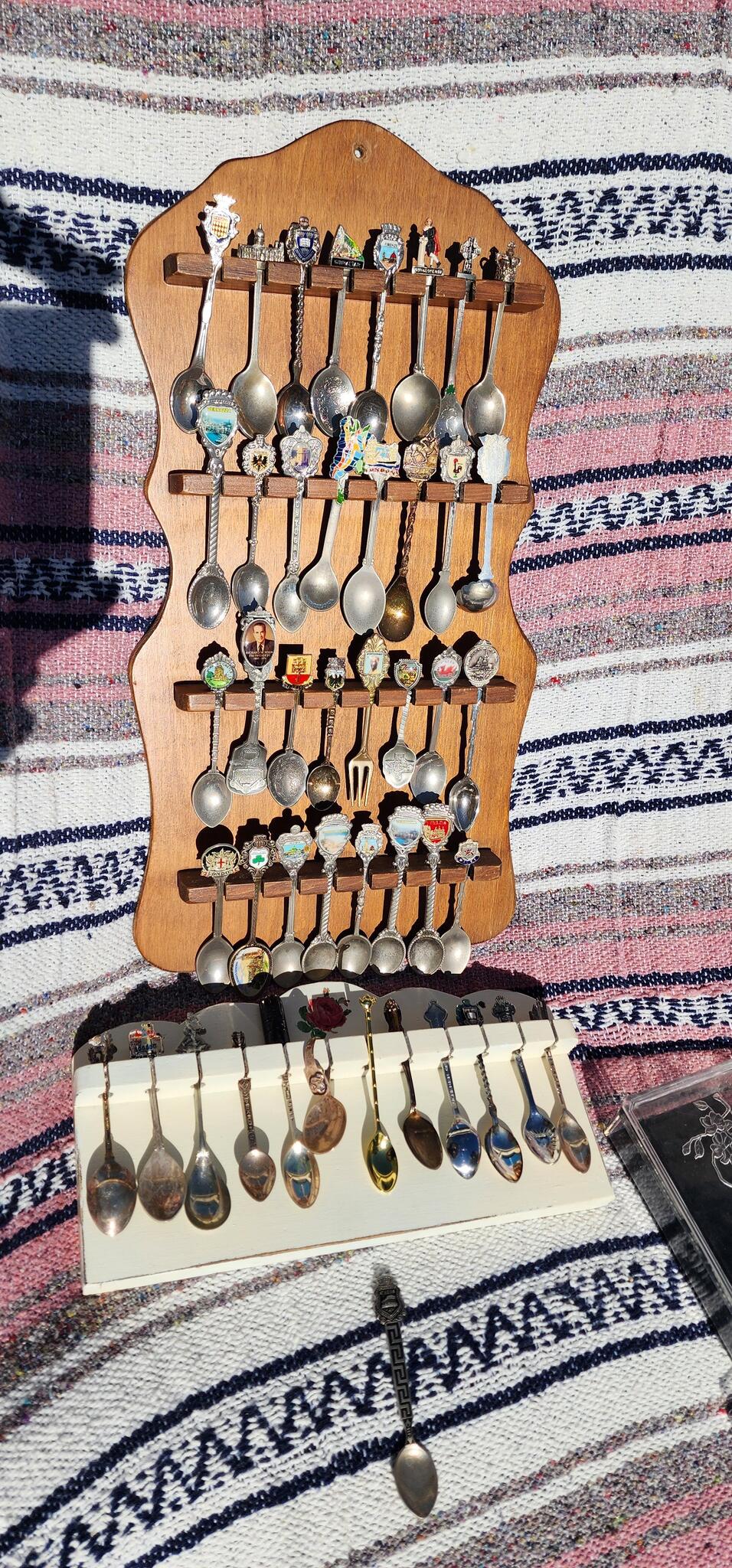 Commemorative Spoon Racks Collectible Souvenir Spoons with Display Rack for $50 in Chatsworth, CA ...