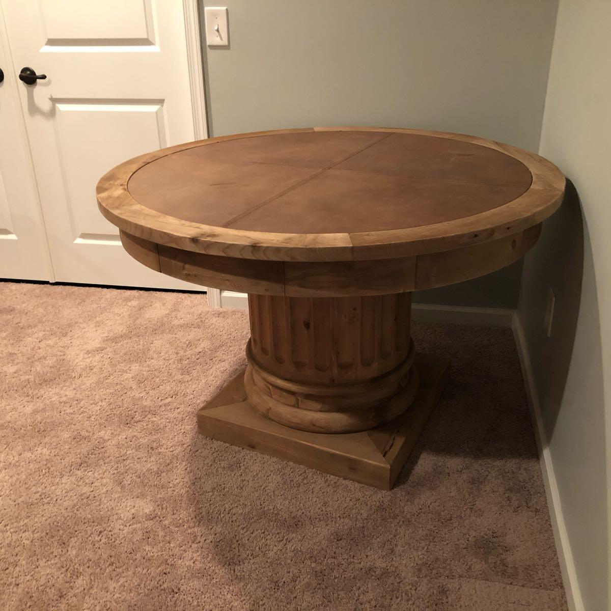 restoration hardware poker table