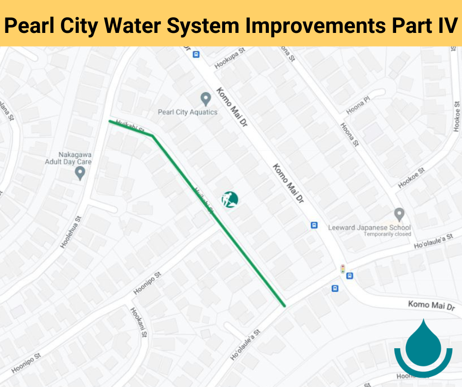 A Board of Water Supply contractor is improving the water system in the