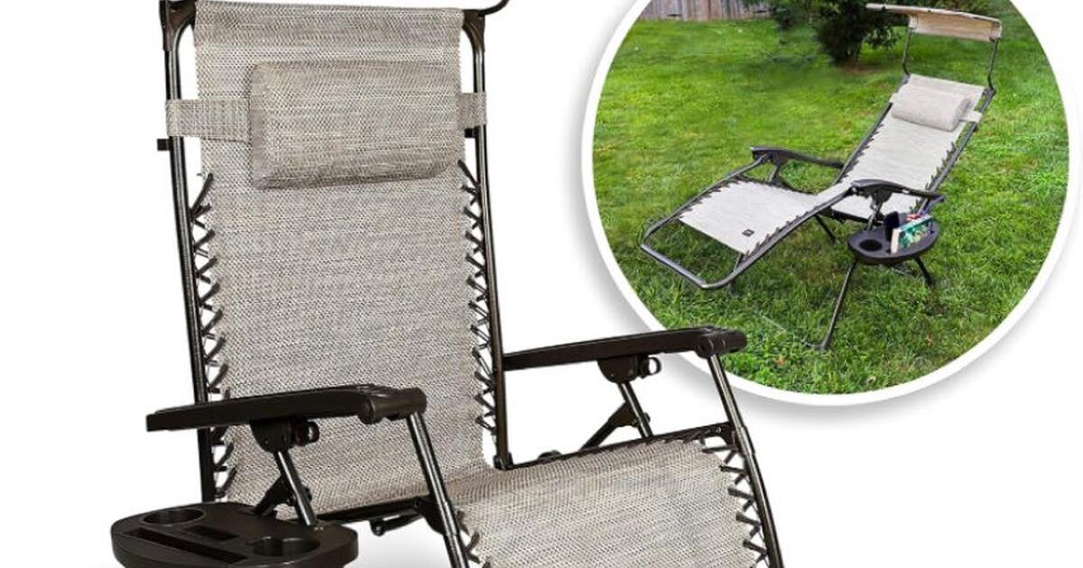 Bliss XL zero gravity chair w/canopy and pillow for 40 in Westfield