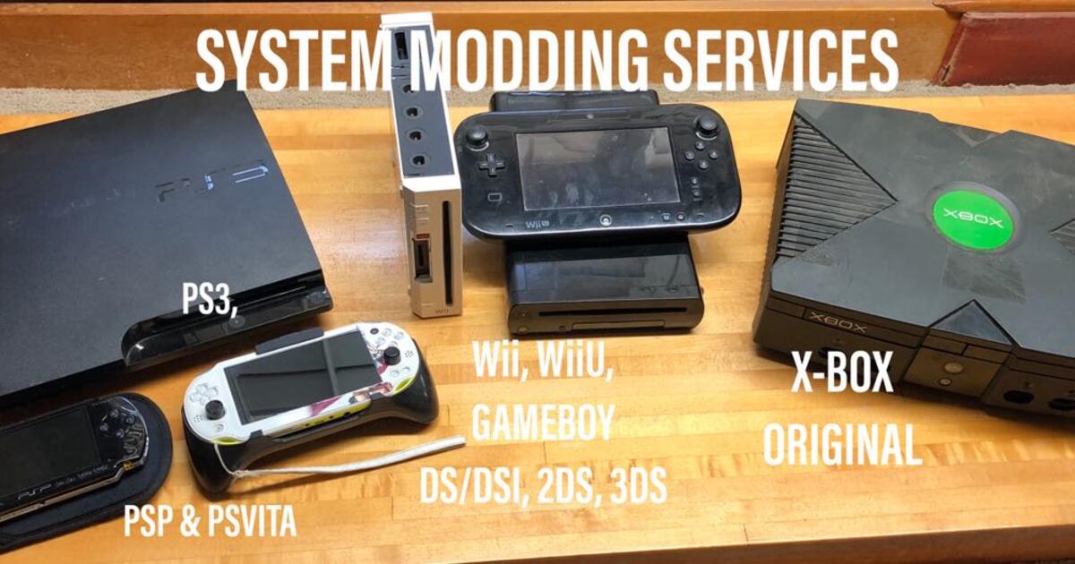 PS3 Wii Xbox GAMEBOY 3DS PSP VITA Mods For $123 In Stockton, CA