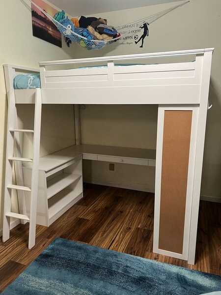Used pottery discount barn loft bed
