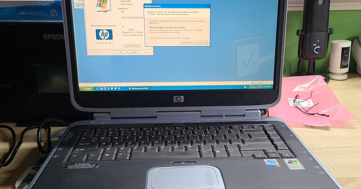 HP Pavilion ZV5000 Laptop for 50 in Fredericksburg, VA For Sale