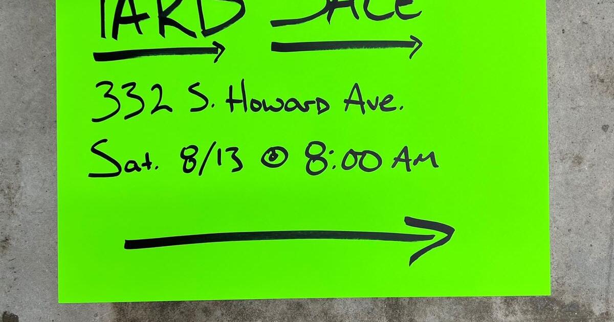 Landrum Garage Sale Saturday 8/13 800100 in parking lot next to