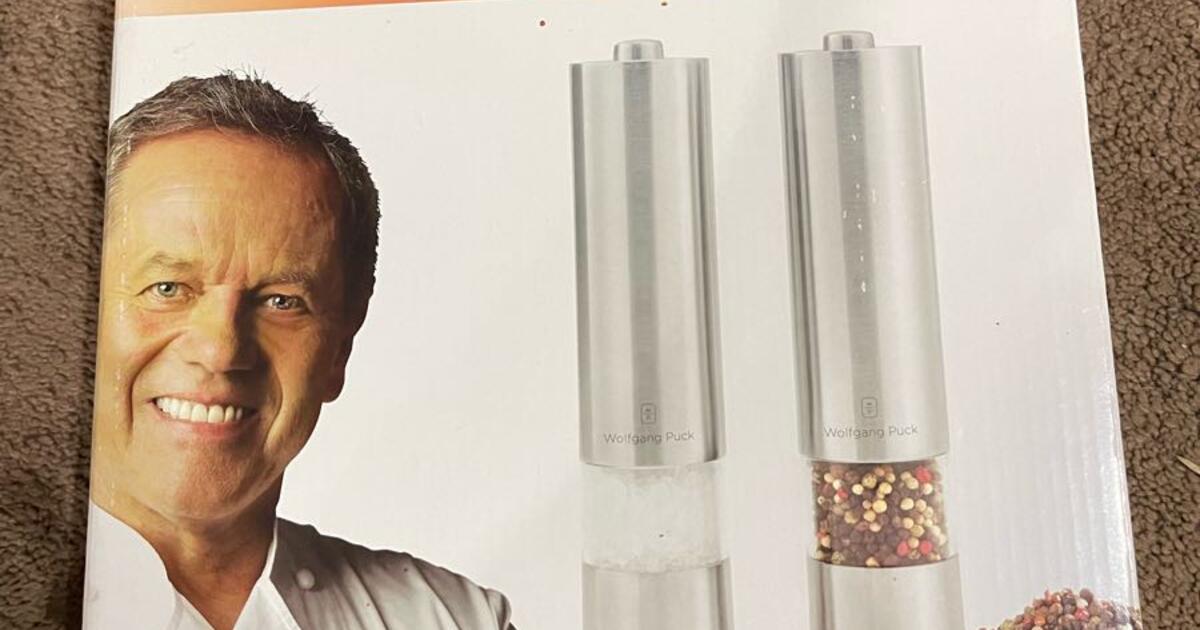 Wolfgang Puck Electric Salt & Pepper Mill Set For $30 In Fresno