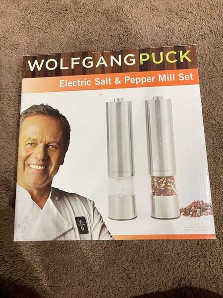 Wolfgang Puck Electric Salt & Pepper Mill Set For $30 In Fresno