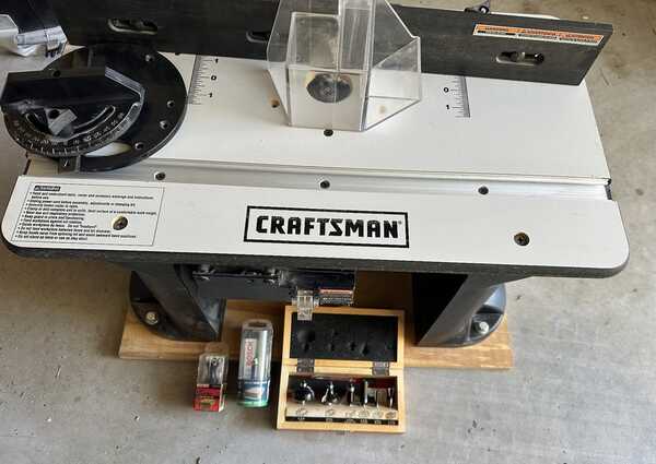 Craftsman Router Table and Accessories . for $100 in San Antonio, TX ...