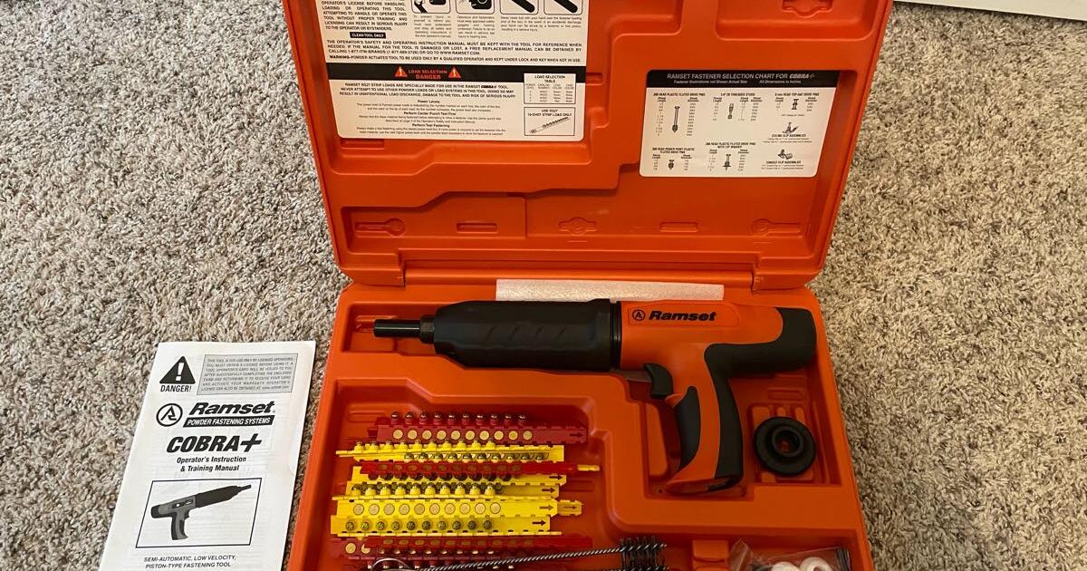 Cobra 0 27 caliber semi automatic powder actuated tool pat with