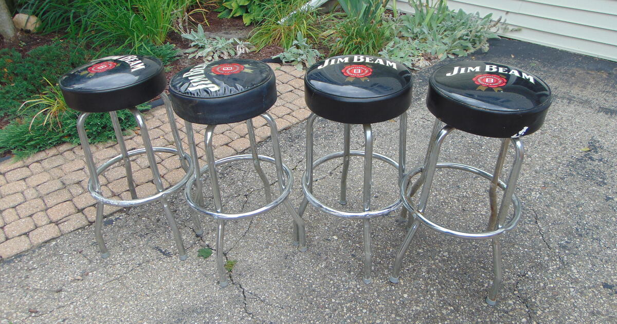 Jim Beam Padded Bar Stool4 for 50.00 for 50 in Highland, MI For