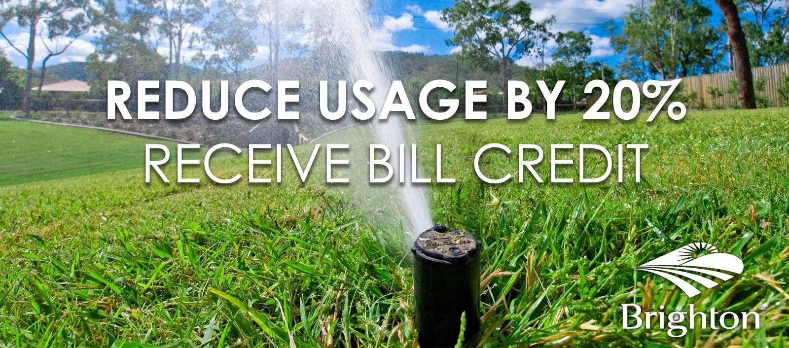 You can help conserve water and be rewarded with a credit on your ...