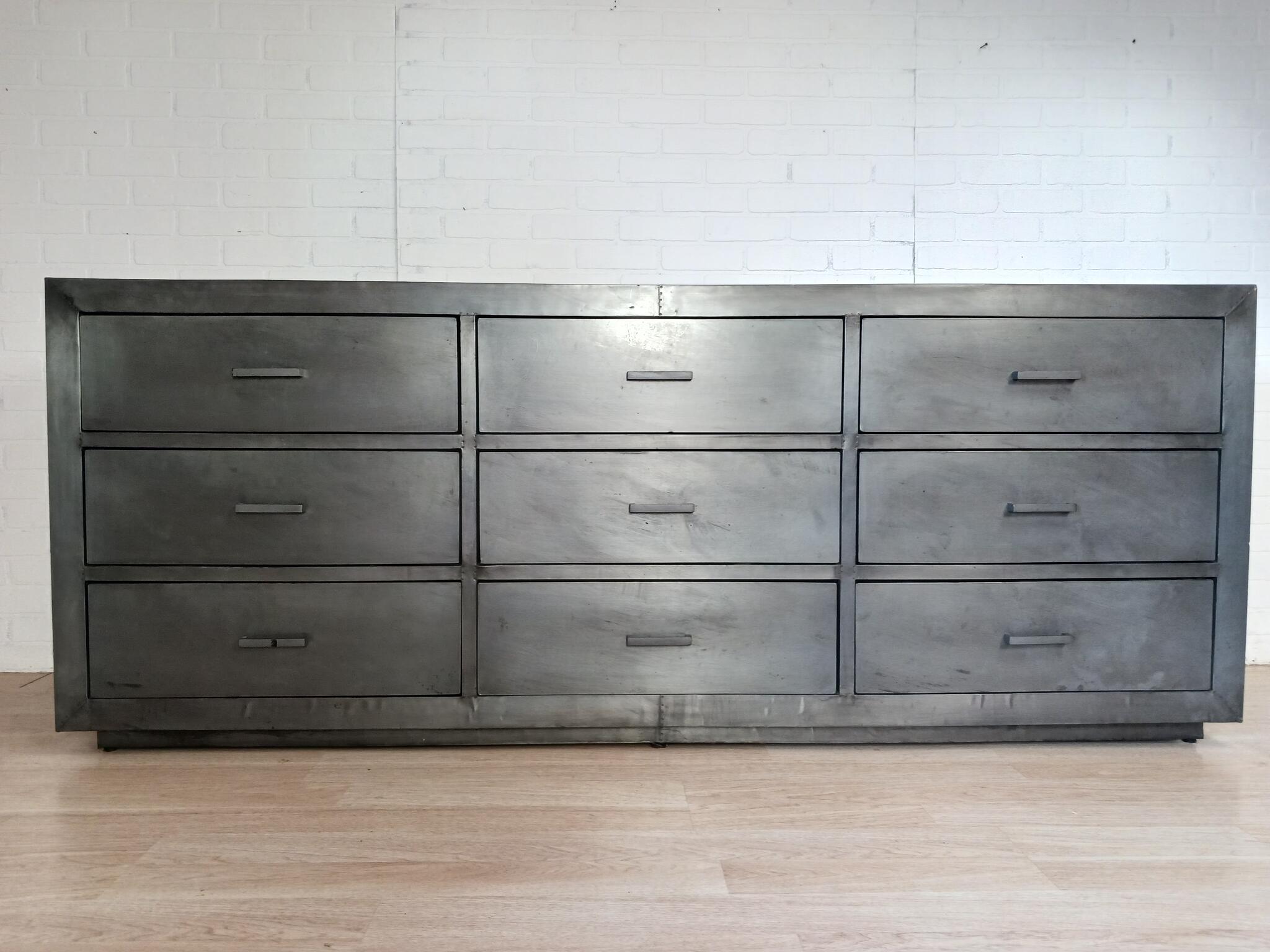restoration hardware metal wrapped dresser RESTORATION HARDWARE Annecy Metal-Wrapped 5 Drawer Dresser