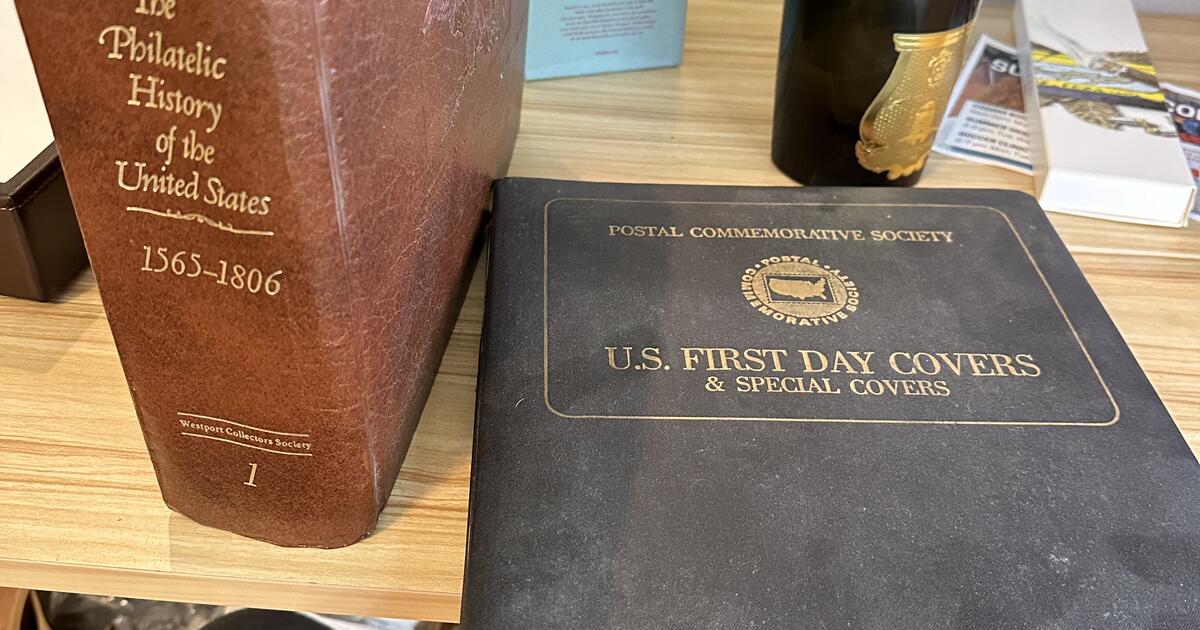 First day of issue stamp binders from the 1970's for Free in McLean, VA ...