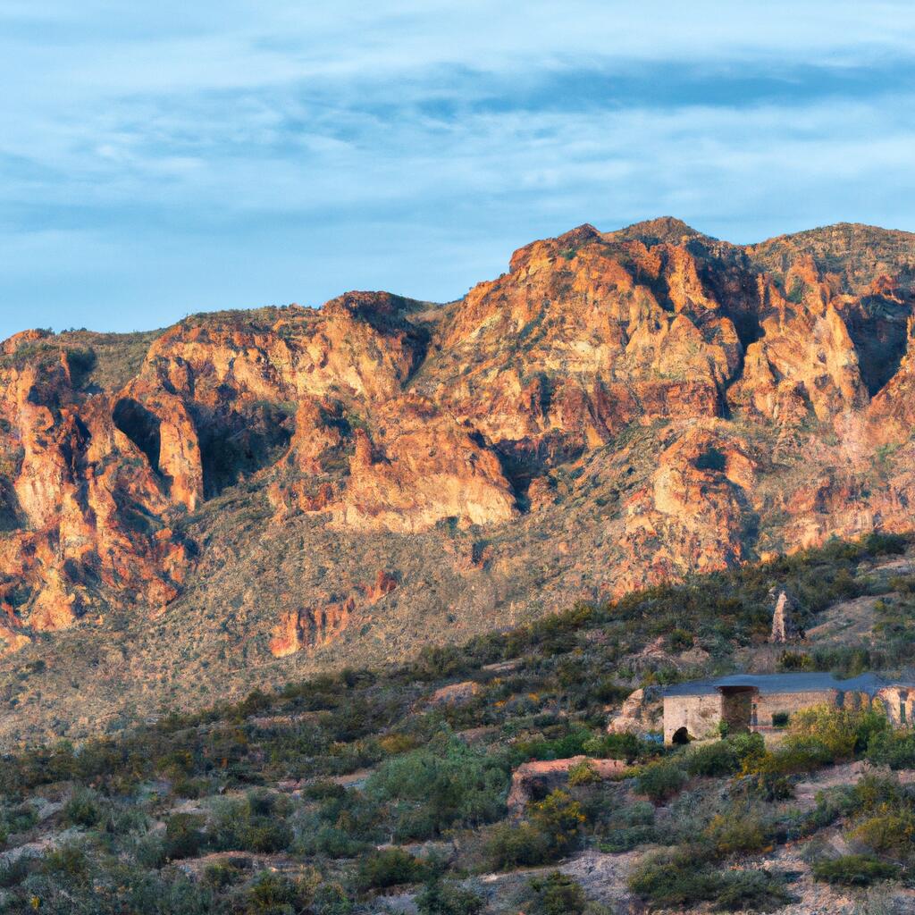 Pinal County Apache Trail Superstition Mountains Sunrise Canyon