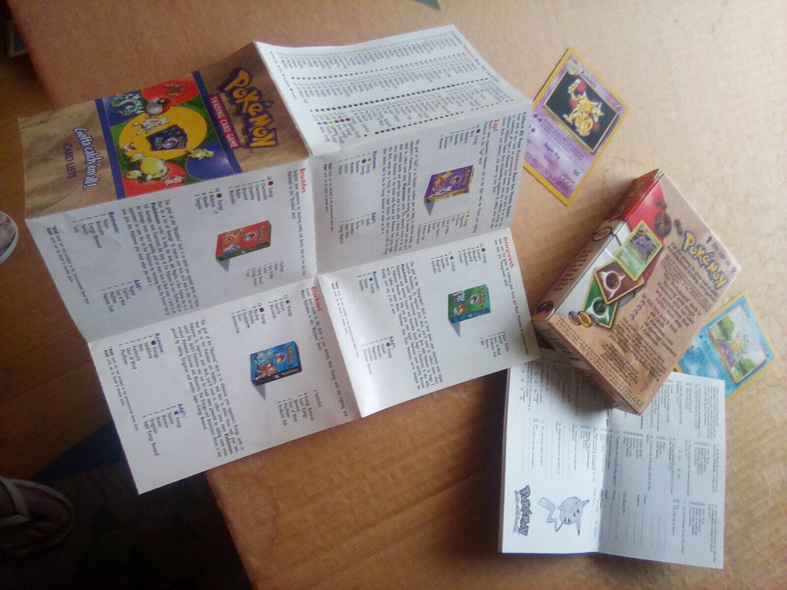 Vintage 1990's Pokmon Pokemon Trading Card Game Set - Rulebook, Card  Lists, 2 Deck Of Cards For $1 In Arlington, VA | For Sale & Free  Nextdoor