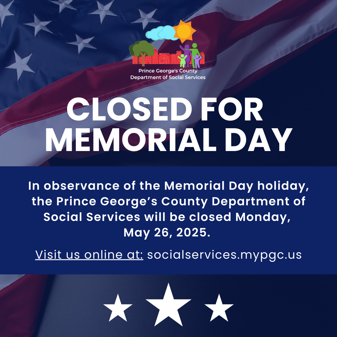 All Prince County Department of Social Services offices will