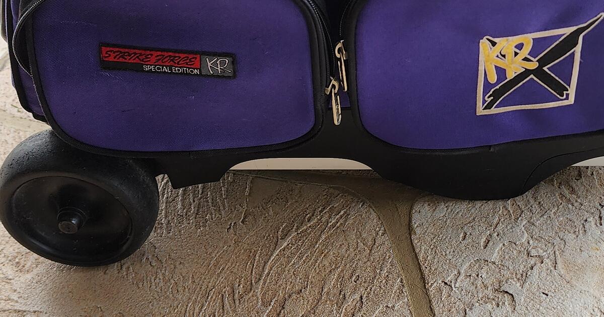 KR Strikeforce Hybrid X Double Roller Purple Bowling Bag for 15 in Punta Gorda, FL For Sale