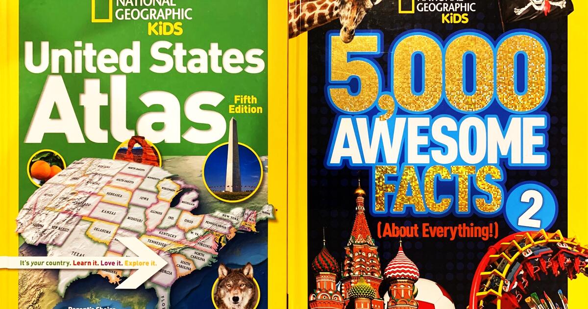 LOT OF 2 "NEW" HARDCOVER NATIONAL GEOGRAPHIC KIDS BOOKS "UNITED STATES