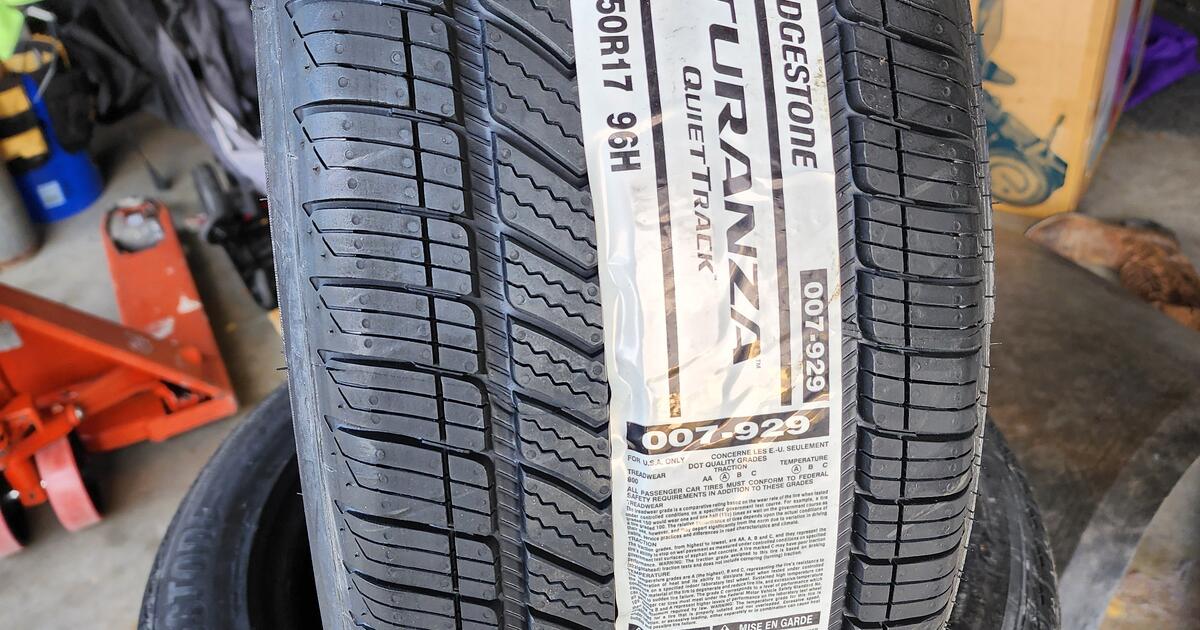 4 NEW TIRES 235/50R17 BRIDGESTONE TURANZA QUIETTRACK for 650 in El