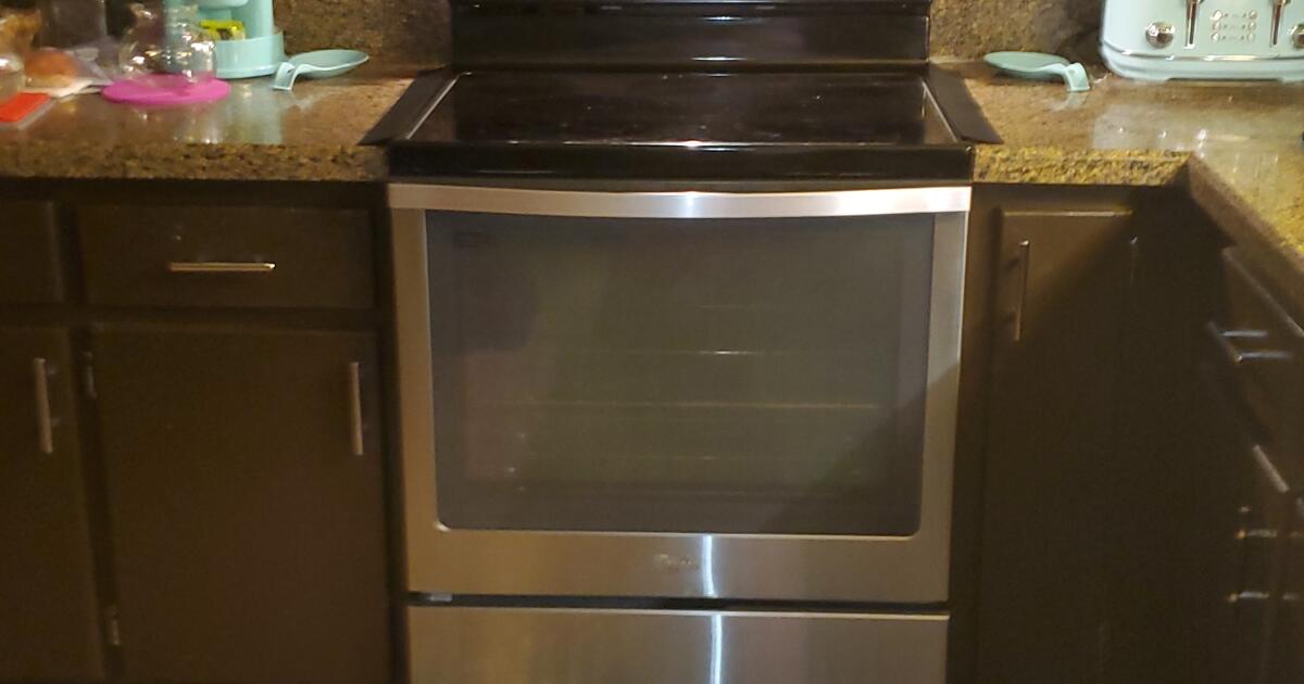 WHIRLPOOL CONVECTION OVEN STOVE smooth surface Range stainless steel ...