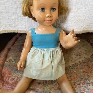 Vintage Doll with Blue Dress