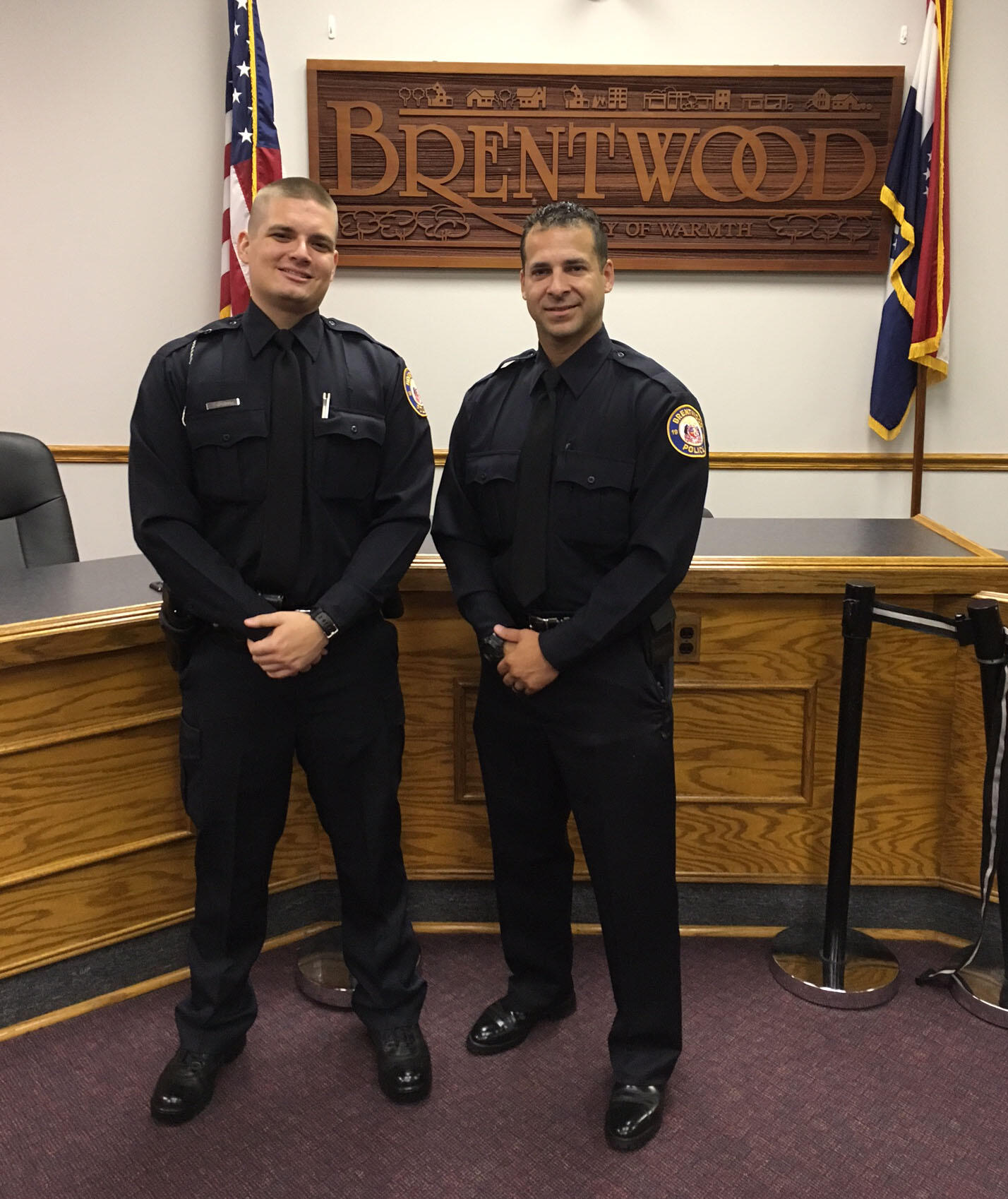 Please Welcome Two New Brentwood Police Officers City Of Brentwood