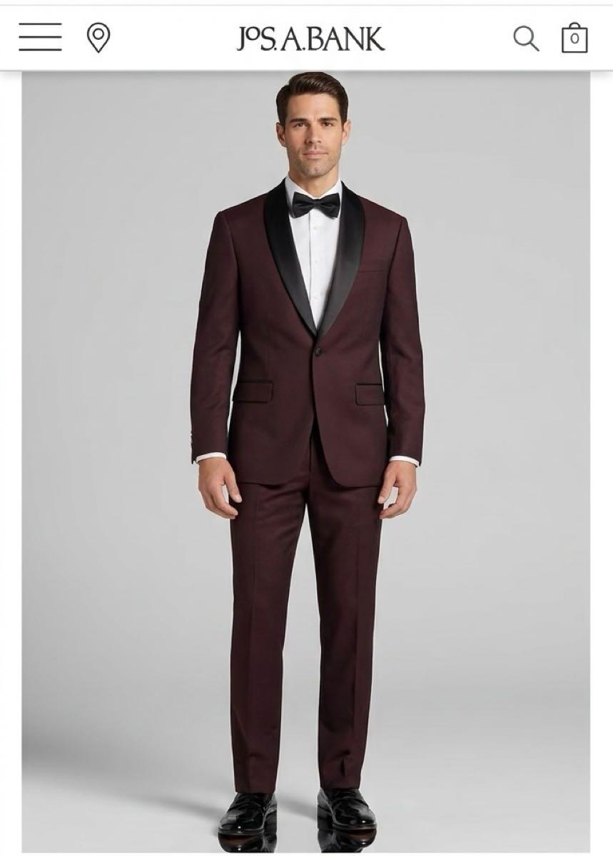 NEW Jos. A. Bank Slim Fit Tuxedo  Burgundy/Dark Brown  NWT  Size 43R For  $120 In Allen, TX | For Sale & Free  Nextdoor