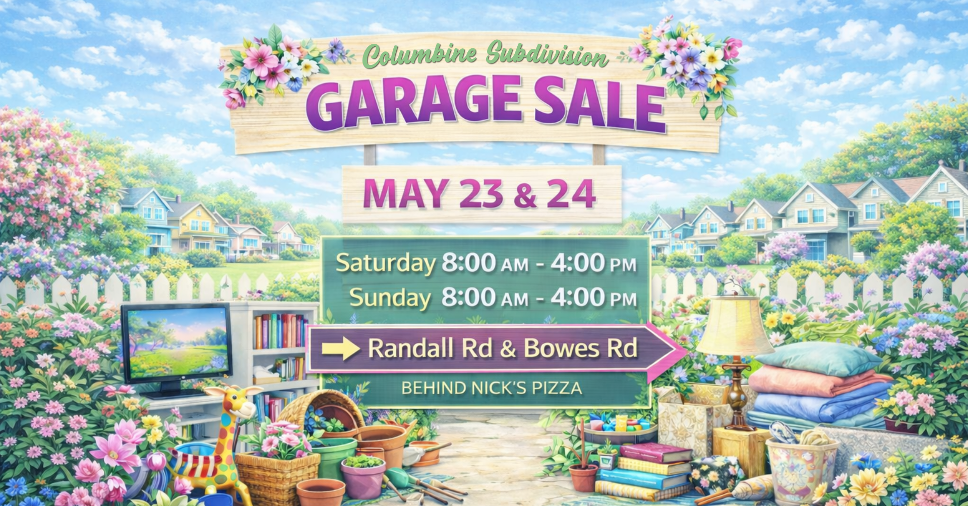 Columbine Subdivision Spring Garage Sale