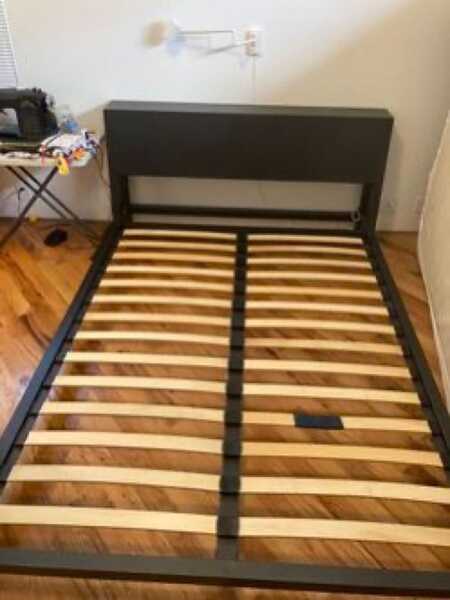 Cb2 gunmetal deals bed