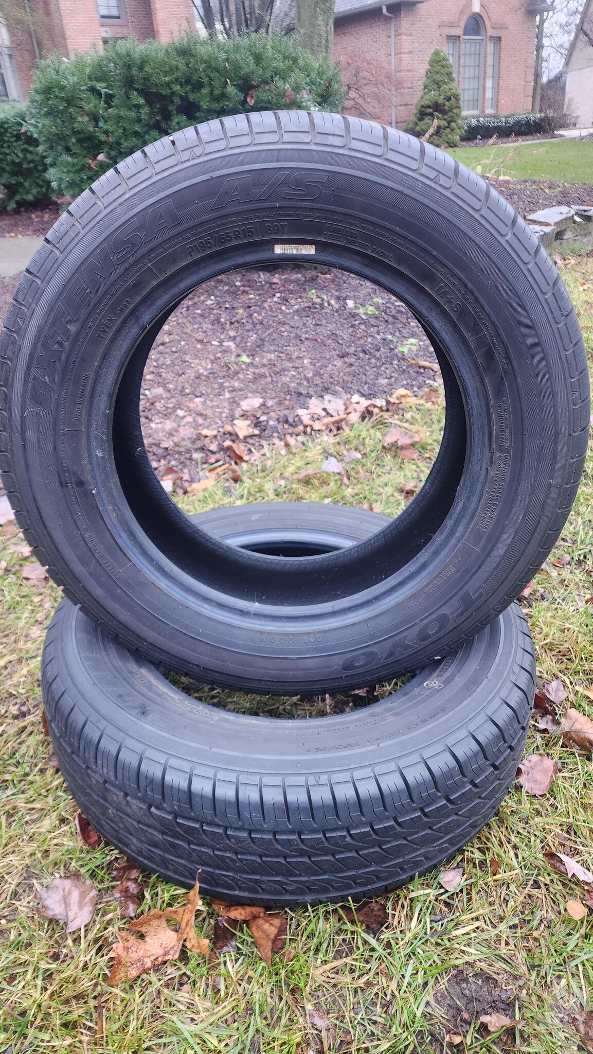 2 Semi-new Tires TOYO EXTENSA A/S P195/65R15 89T for Free in Rochester ...