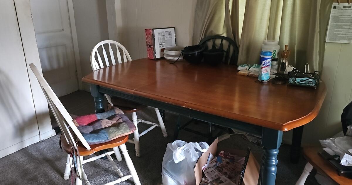 Wooden Dining Table with Chairs for Free in Severna Park, MD For Sale
