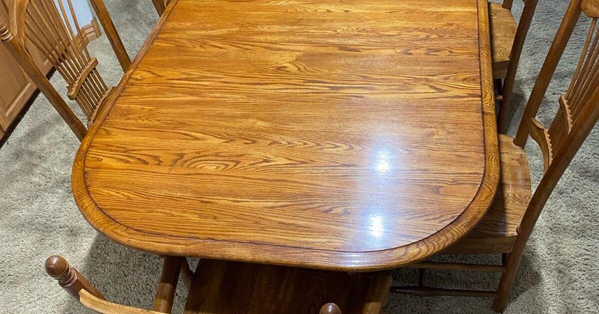 Solid Oak Table/6 chairs for 225 in Hollister, MO For Sale & Free