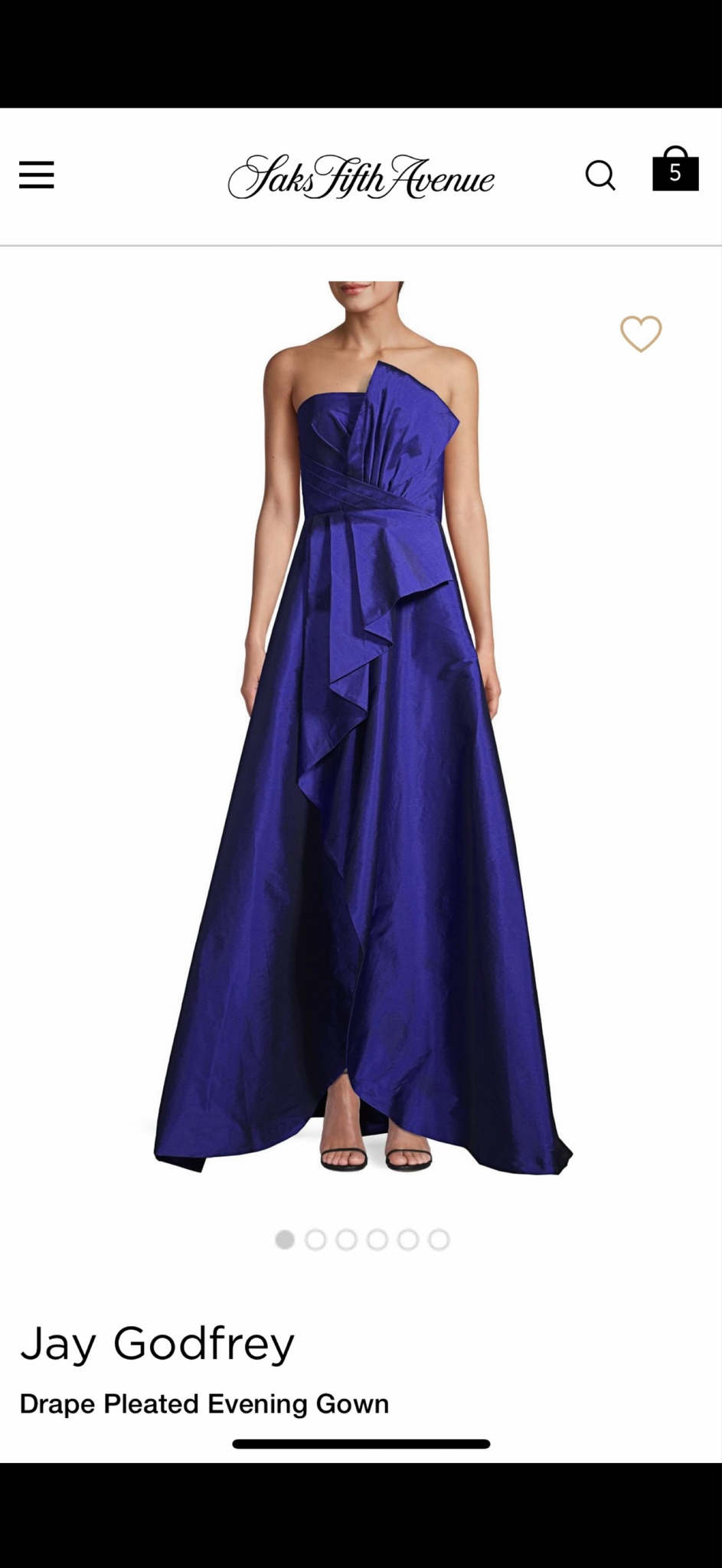 New Saks Fifth Avenue Jay Godfrey Size 6 Prom Dress / Evening Gown For $40  In Monmouth Beach, NJ | For Sale & Free  Nextdoor