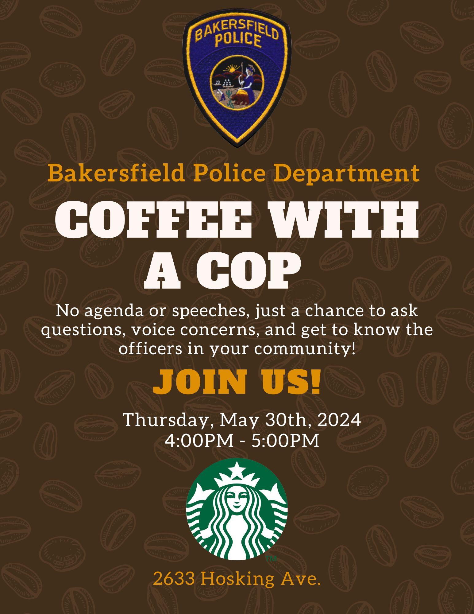 Hello South Zone neighbors, (Bakersfield Police Department) — Nextdoor