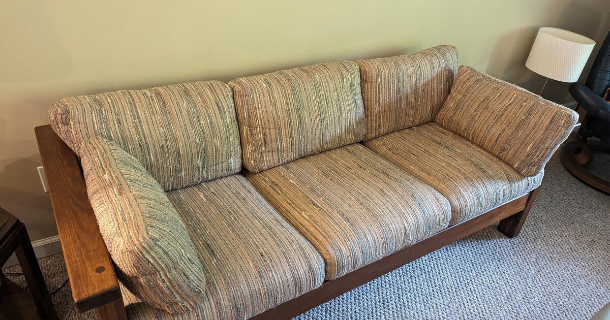 FREE couch and loveseat. We will bring to the curb if you can take away 🙂 for Free in Palmyra