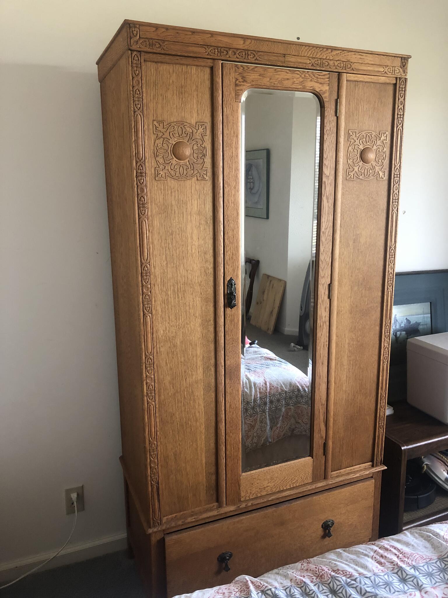 Solid Oak armoire. Excellent condition! for 105 in Livermore, CA