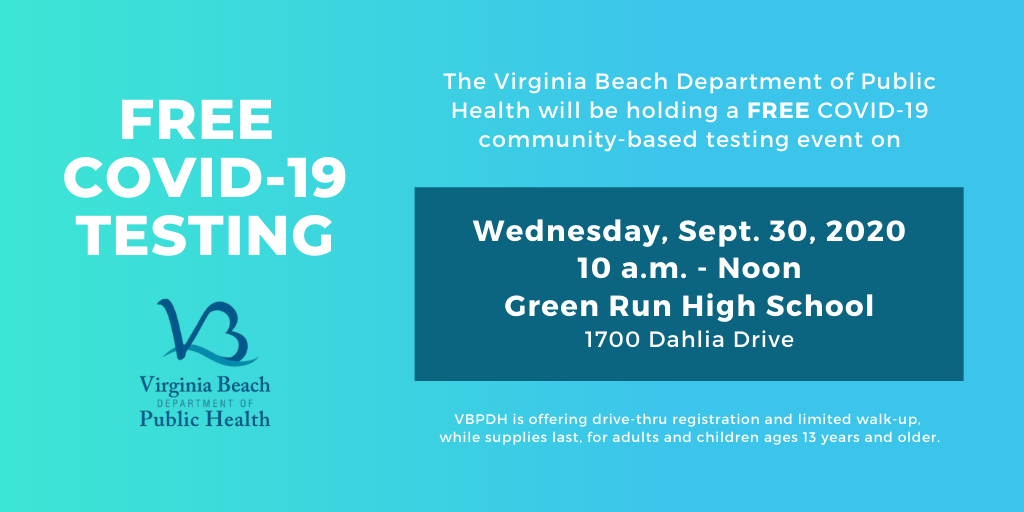 Virginia Beach Health Department Hosting Free COVID19 Community