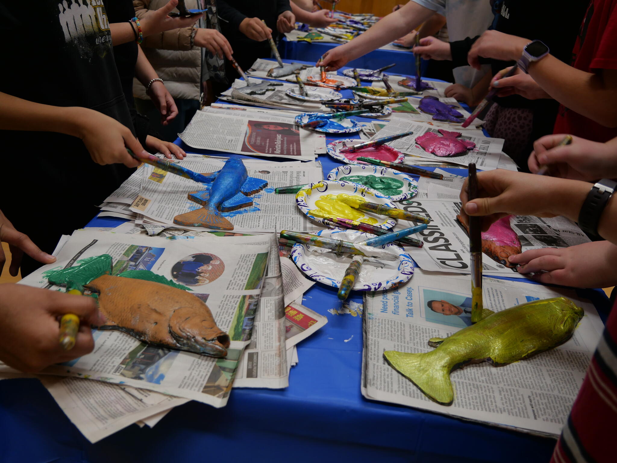 Students at Meadowlark Elementary created shirts for their spring