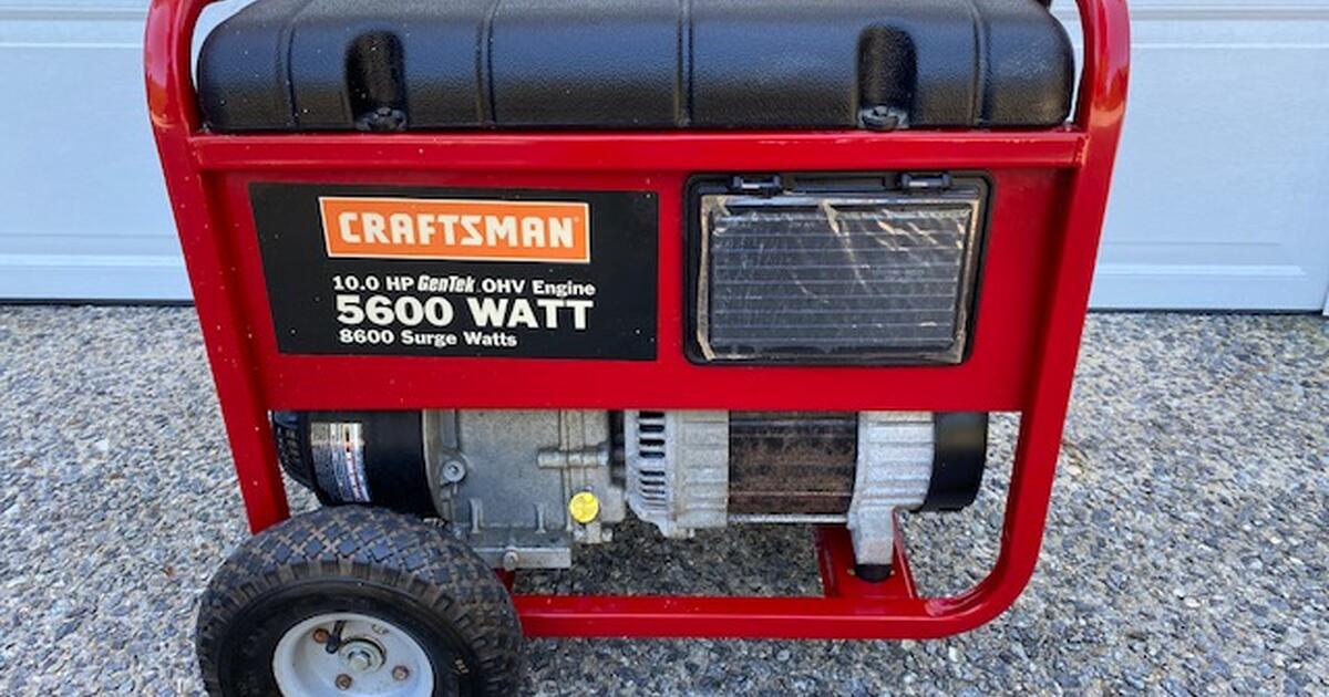 Craftsman 5600 Watt AC Generator for 250 in Suffolk, VA Finds — Nextdoor