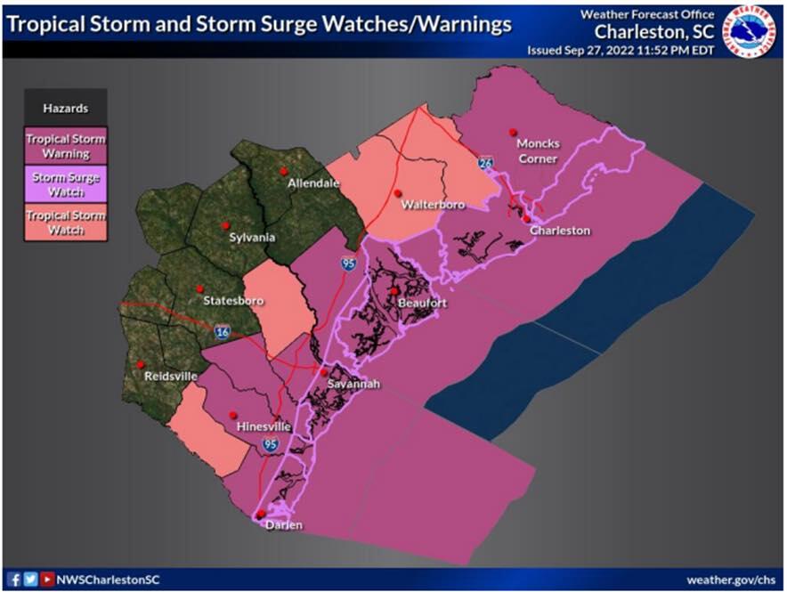Hurricane Ian (Mount Pleasant Police Department) — Nextdoor — Nextdoor