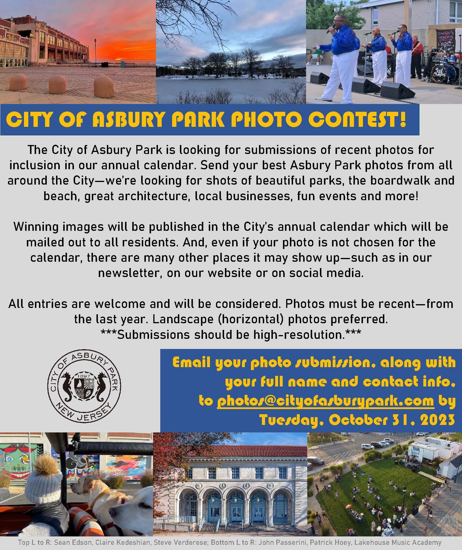 The City of Asbury Park is looking for submissions of recent photos for