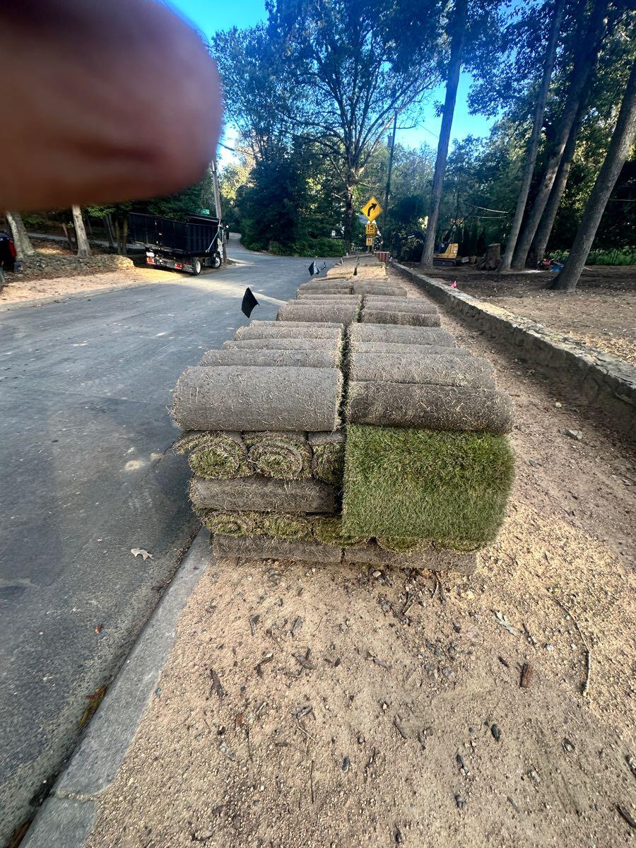 Sod installation