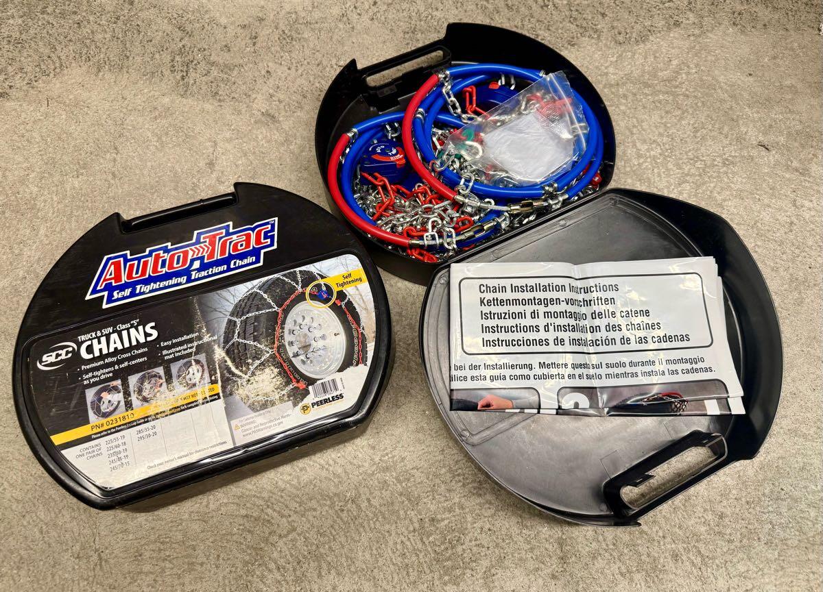 Auto-Trac Self Tightening Traction Tire Chains For $20 In Spring 