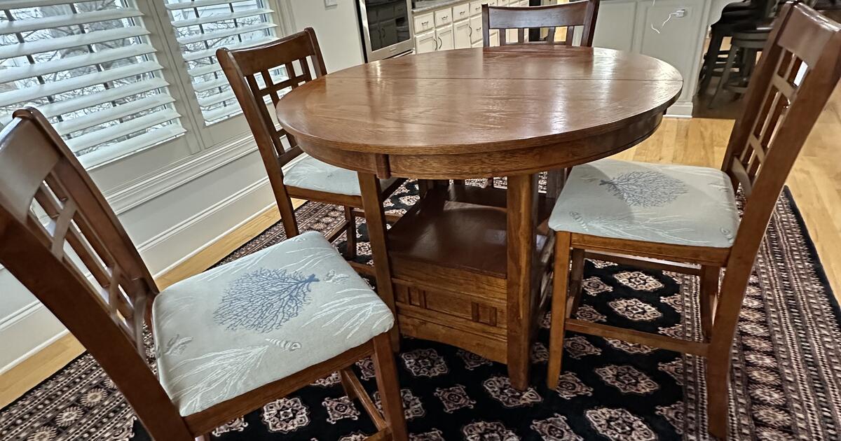 tall-kitchen-table-and-4-chairs-for-150-in-southport-nc-for-sale