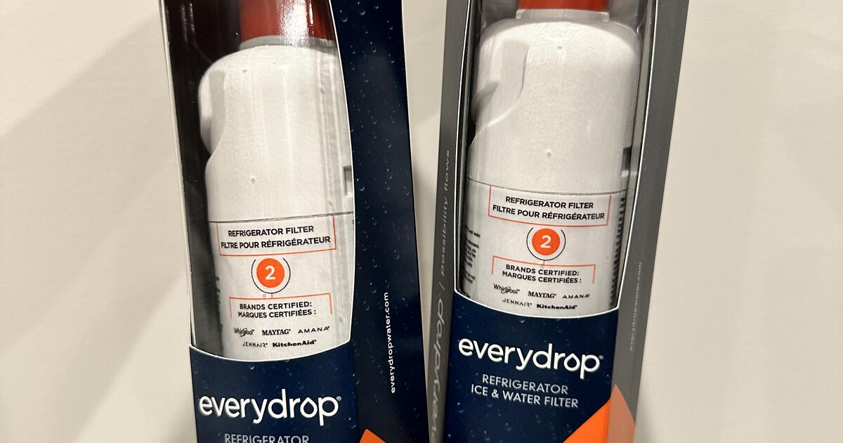 Two everydrop refrigerator ice water filters item edr2rxd1 new