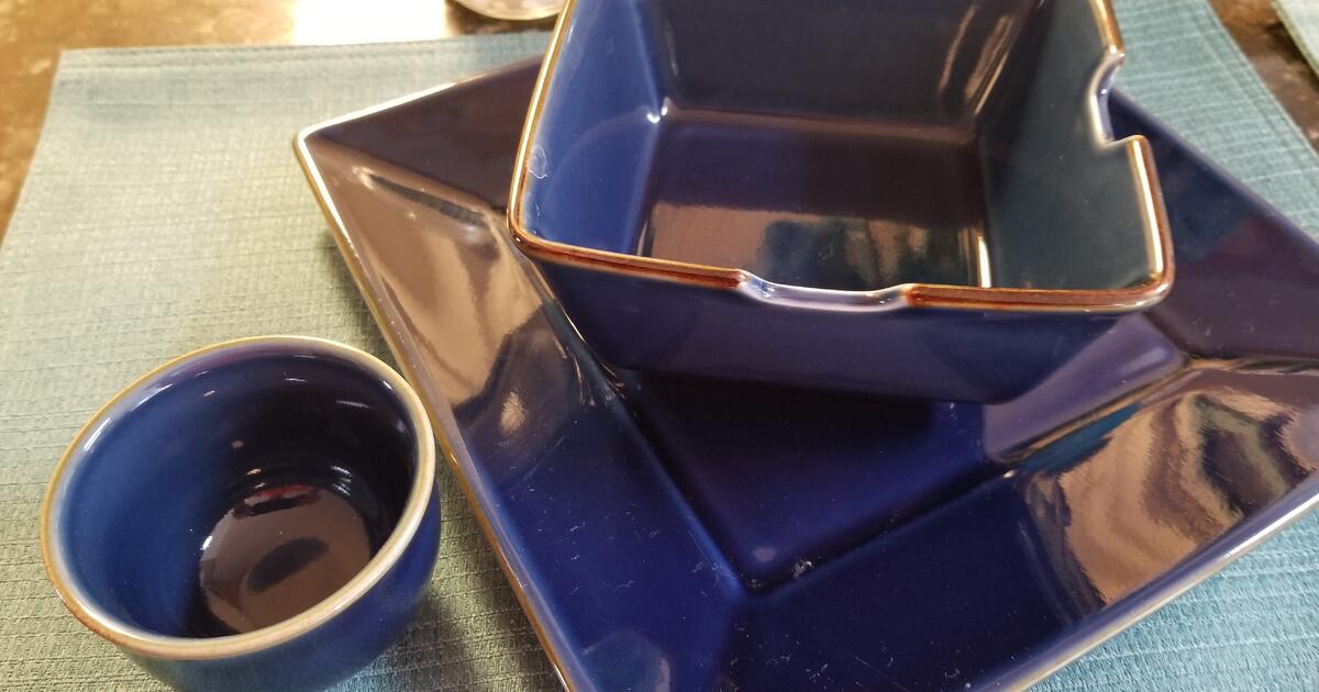 Pottery Barn Asian Square Blue Dishes for 30 in Jacksonville, FL