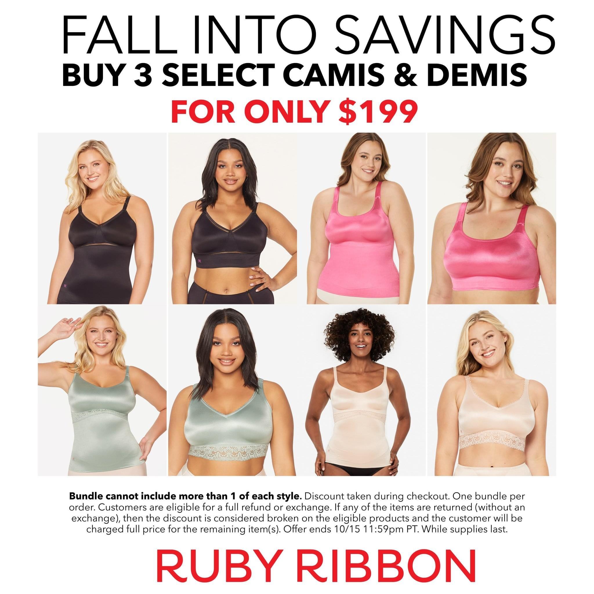 How to fit yourself for a Ruby Ribbon Cami or Demi 