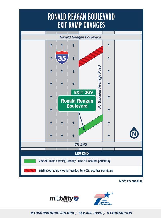 Ronald Reagan Blvd Exit Ramp Changes Starting June 23 (Williamson ...